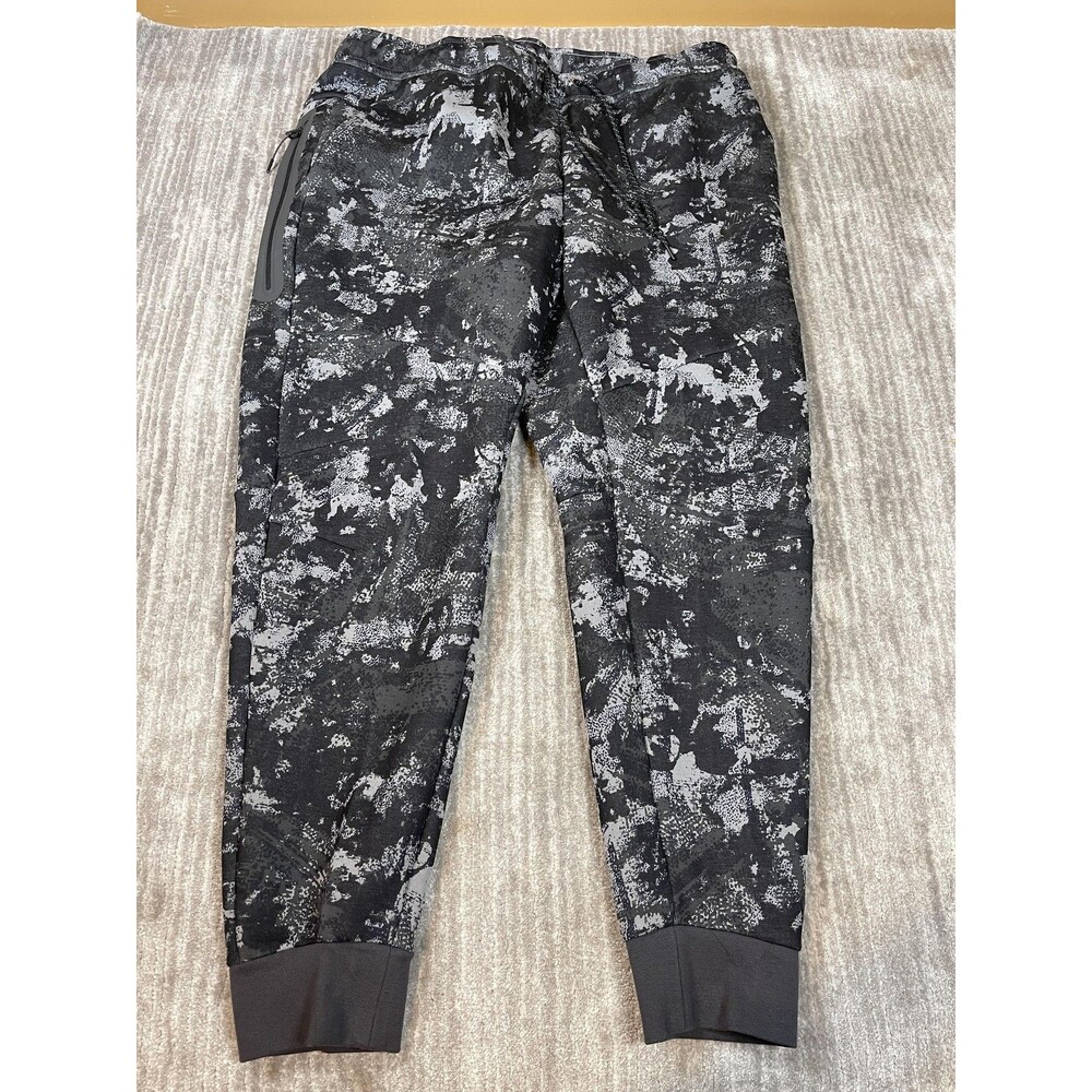 Nike Pants Mens 2XL Black Camo Tech Fleece Slim Fit Joggers HV5053-060 Tapered